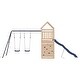preview thumbnail 15 of 21, vidaXL Swing Set Outdoor Backyard Wooden Playground Equipment for Kids Age 3-8