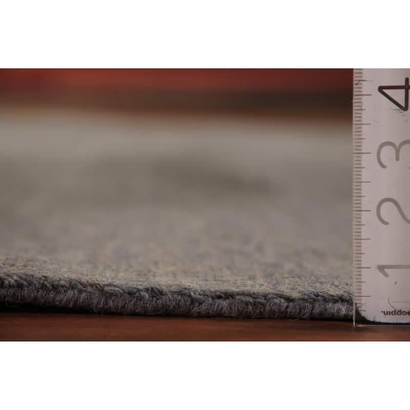 Gray & Beige Gabbeh Modern Area Rug Handmade Wool Carpet - 6'4" x 9'7"