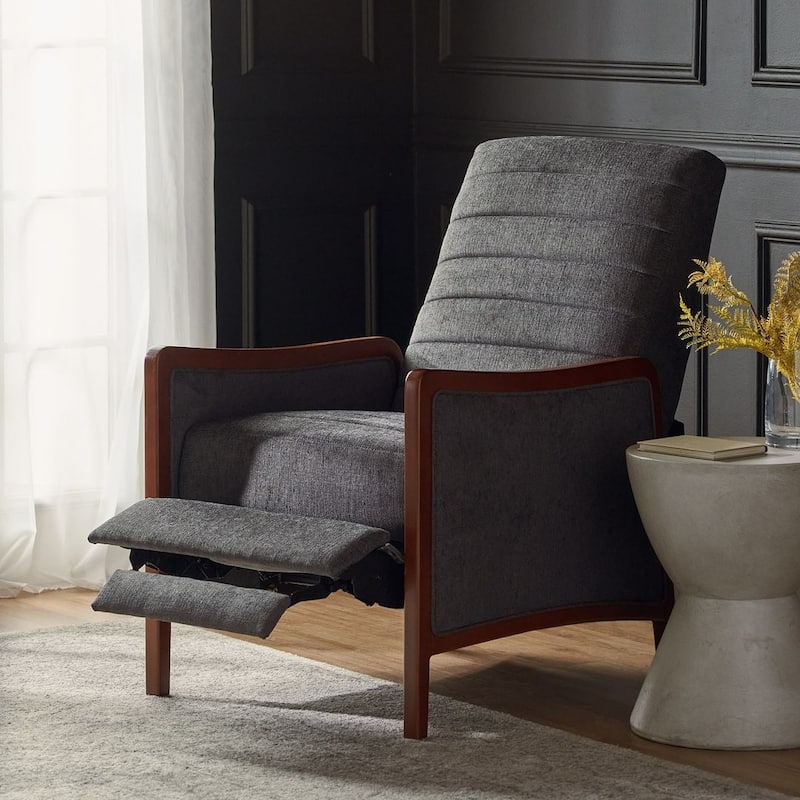 Mid-Century Modern Fabric Recliner Chair by Christopher Knight Home