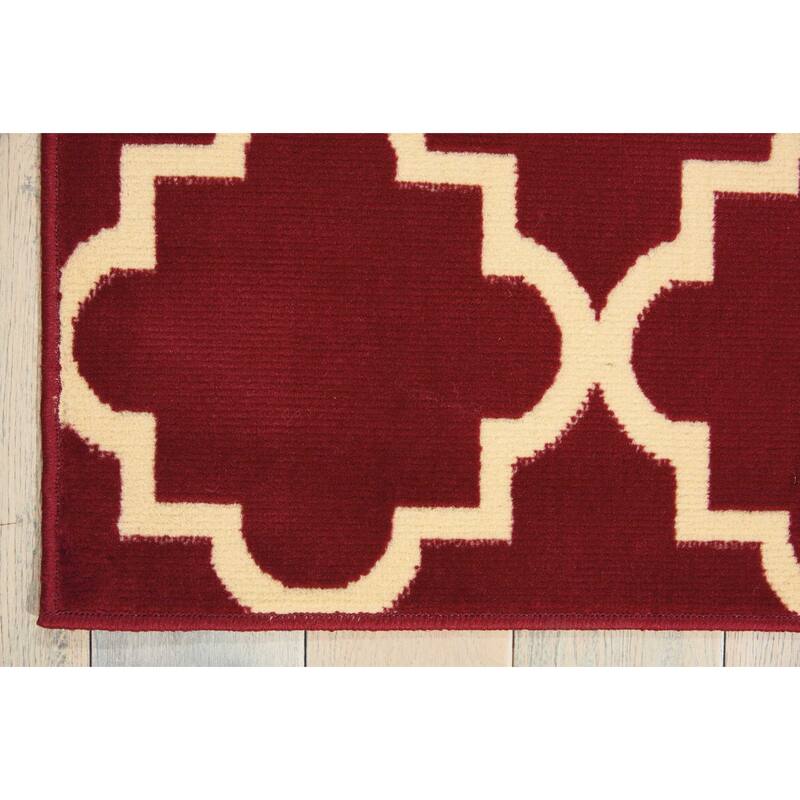 Nourison Grafix Modern Moroccan Trellis Area Rug