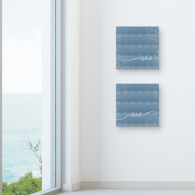 Splish & Splash by Design Lab Canvas S/2 by Design Lab Canvas Art Prints
