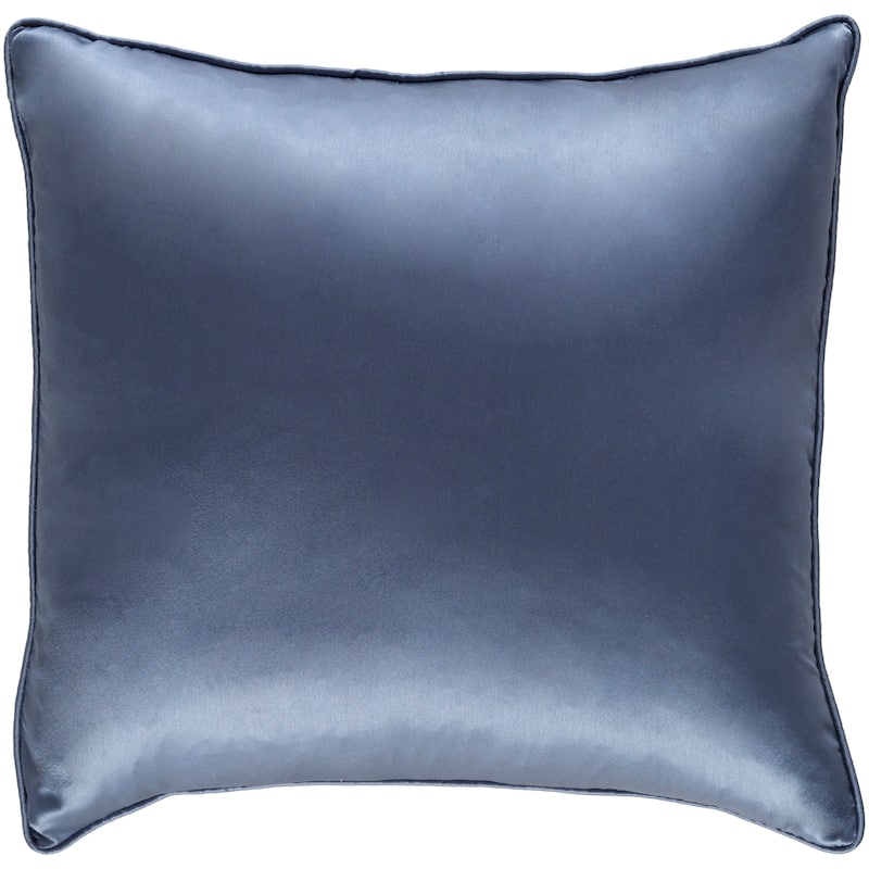 Decorative Verdi Dark Blue 18-inch Throw Pillow Cover