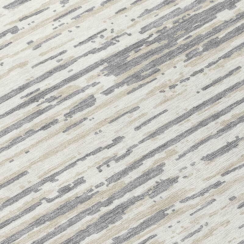 Machine Washable Indoor/ Outdoor Chantille Abstract Ombre Rug