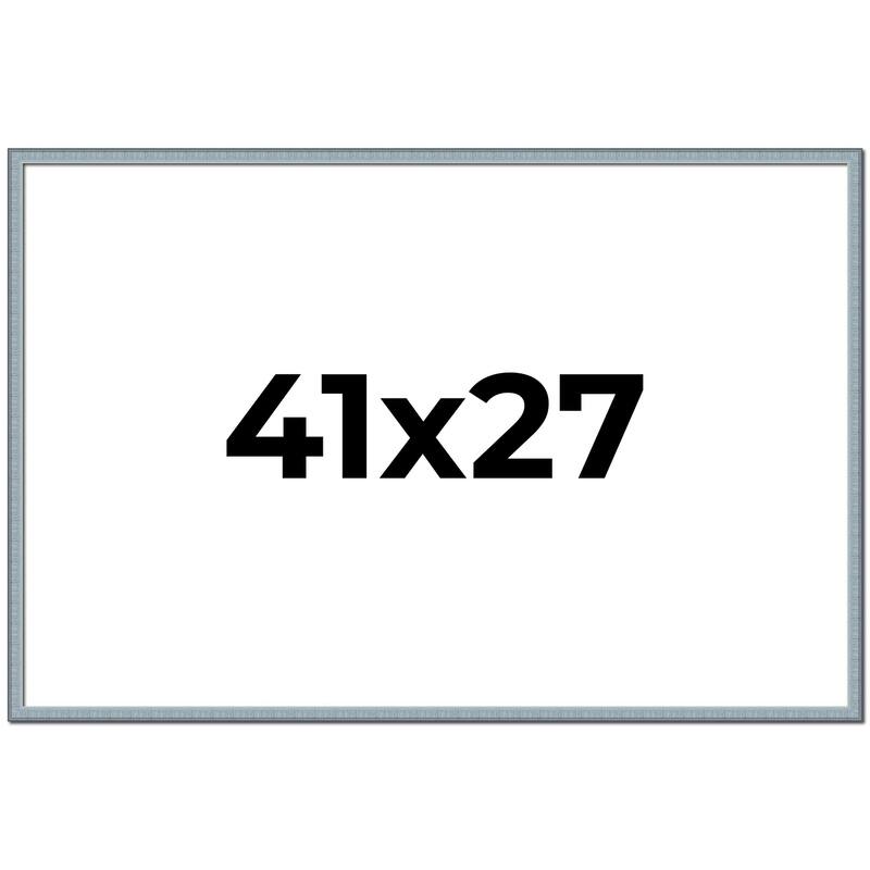 41x27 Frame Rustic Sky Blue Solid Wood Picture Frame | 0.75 Inch