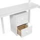 preview thumbnail 13 of 13, Wood Twin Loft Bed with Under-bed Built-in Desk and Storage Cabinet and Guardrails and Ladder For Home