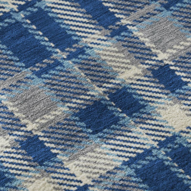 Premium Washable Super Soft Plaid Mayfield Rug
