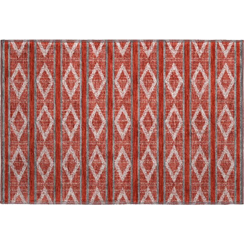 Premium Washable Super Soft Geo Diamonds Mayfield Rug