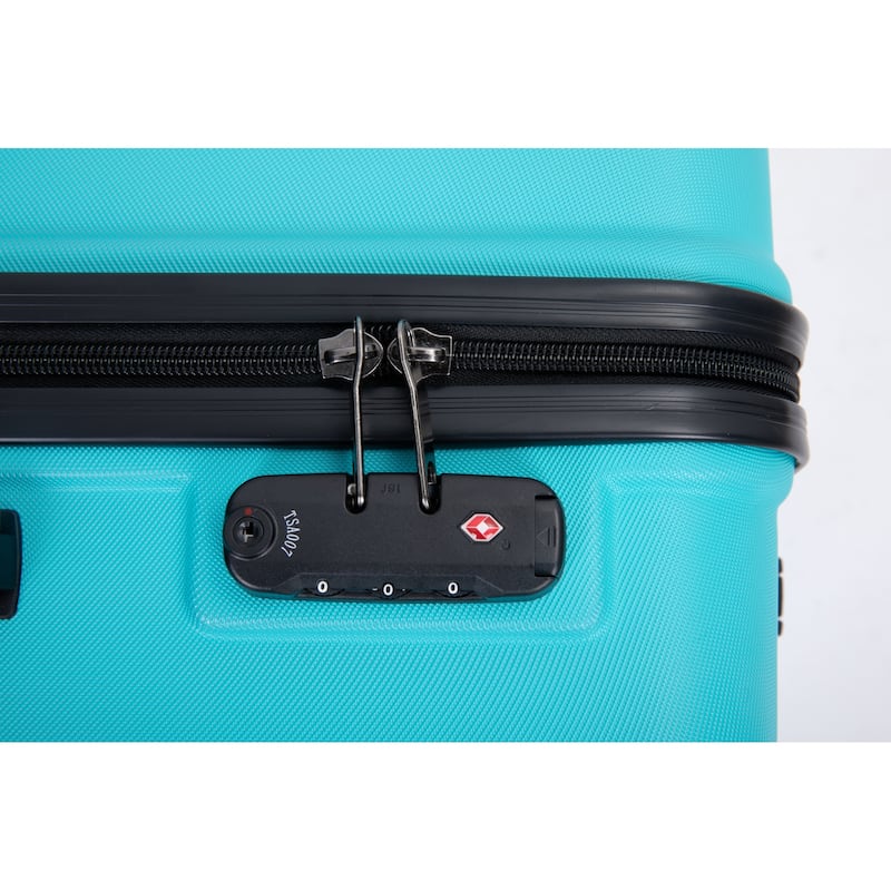 Luggage Sets Wear-Resistance Lightweight Suitcase Spinner Wheels, 3 Piece Hardside Suitcase with Two Hooks and TSA Lock