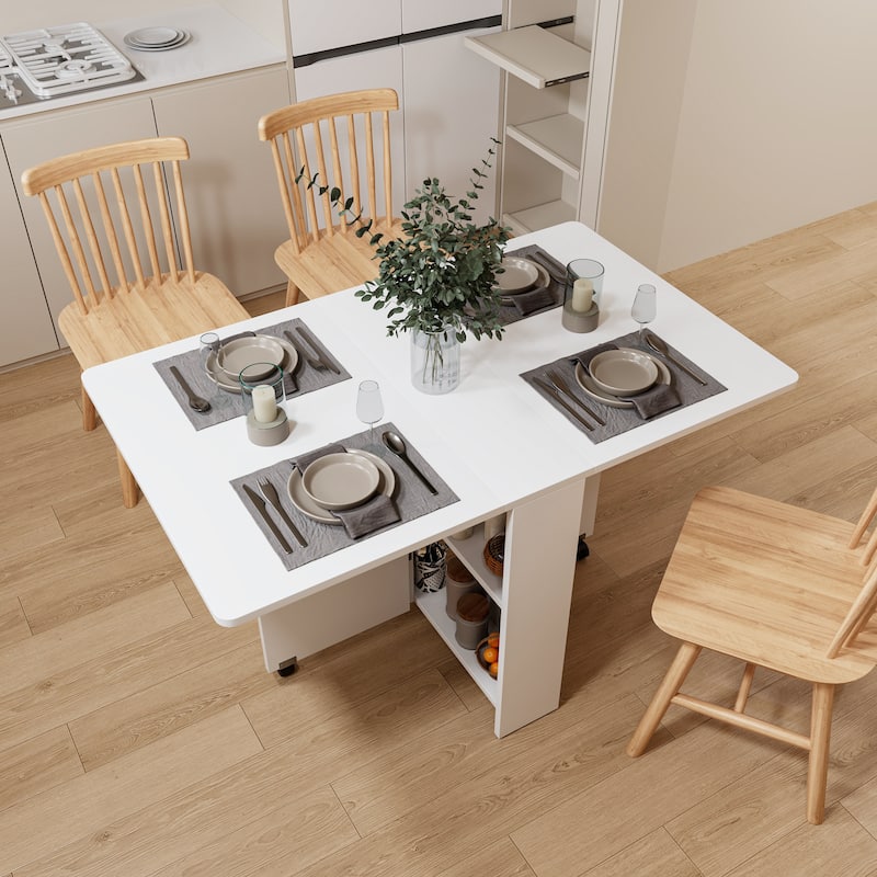 51"W Foldable Dining Table, Small Family Table or Display Table - 51.18*31.49*28.34