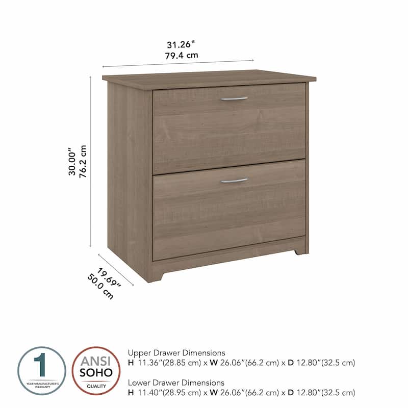Cabot 2 Drawer Lateral File Cabinet by Bush Furniture