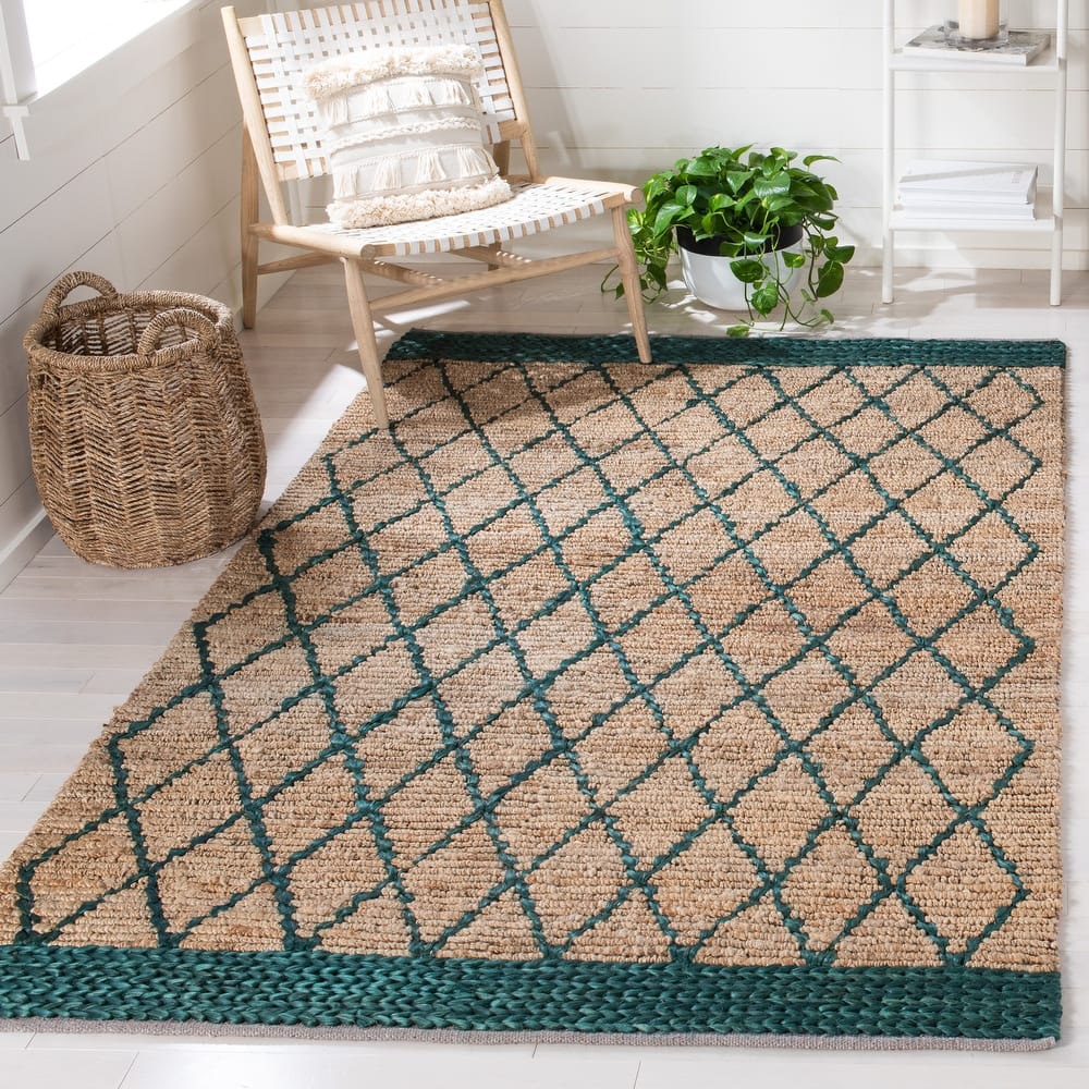 SAFAVIEH Handmade Natural Fiber Foolke Casual Jute Trellis Rug