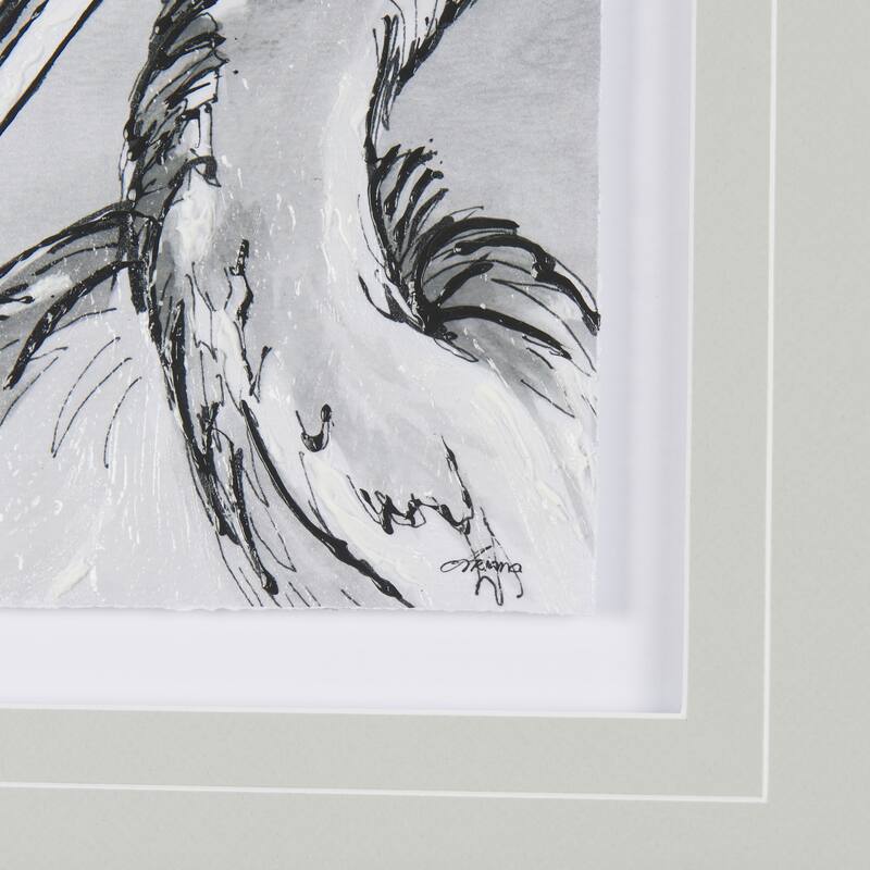 Bird Portrait Sketch IV Framed Art Print