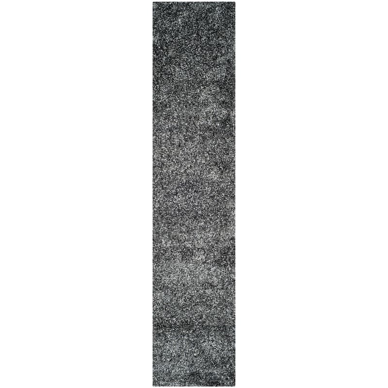 SAFAVIEH Malibu Handmade Ruthe Shag Casual Rug - 2'3" x 7' Runner - Charcoal