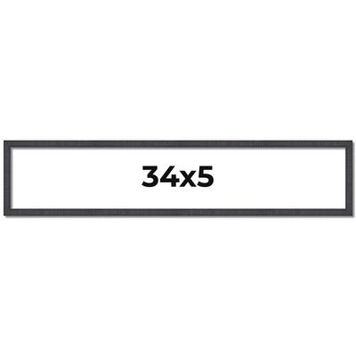 34x5 Frame Brown Picture Frame - Complete Modern Photo Frame Includes