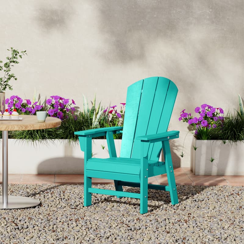 Laguna Hdpe All Weather Outdoor Patio Adirondack Dining Chair With Arms