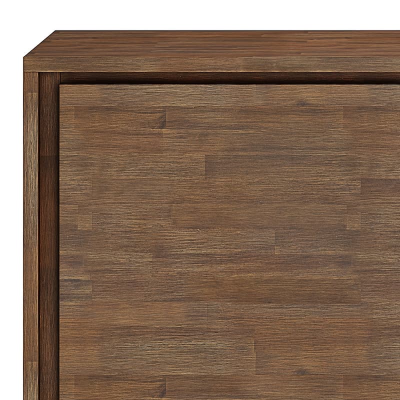 WYNDENHALL Mitchell SOLID WOOD and Metal 39 inch Wide Modern Industrial Medium Storage Cabinet - 39"w x 17"d x 42" h