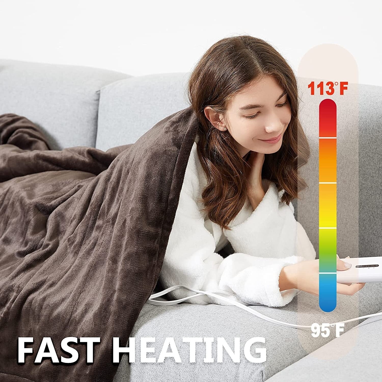 Tefici Electric Heated Blanket Throw - Bed Bath u0026 Beyond - 37128862