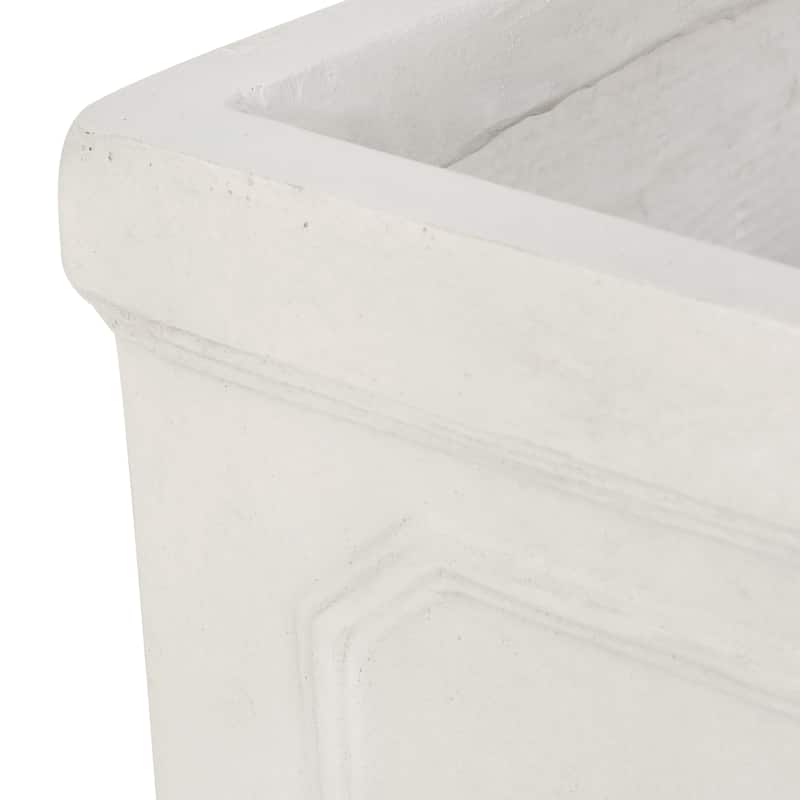 Burgos Outdoor Cast Stone Outdoor Planter by Christopher Knight Home
