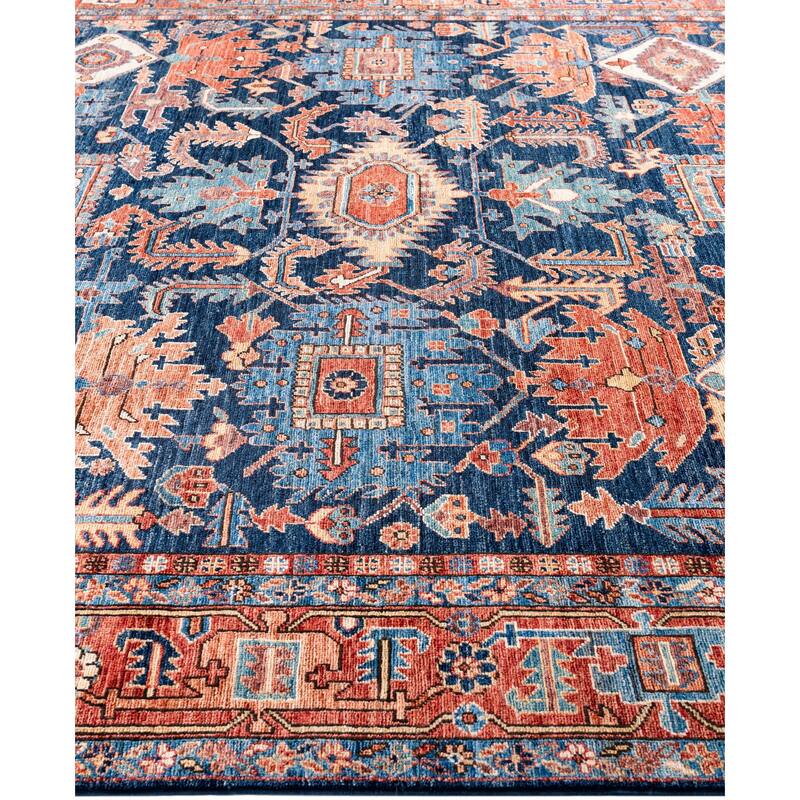 Serapi One-of-a-Kind Hand-Knotted Area Rug - Blue - 8' 2" x 10' 2"