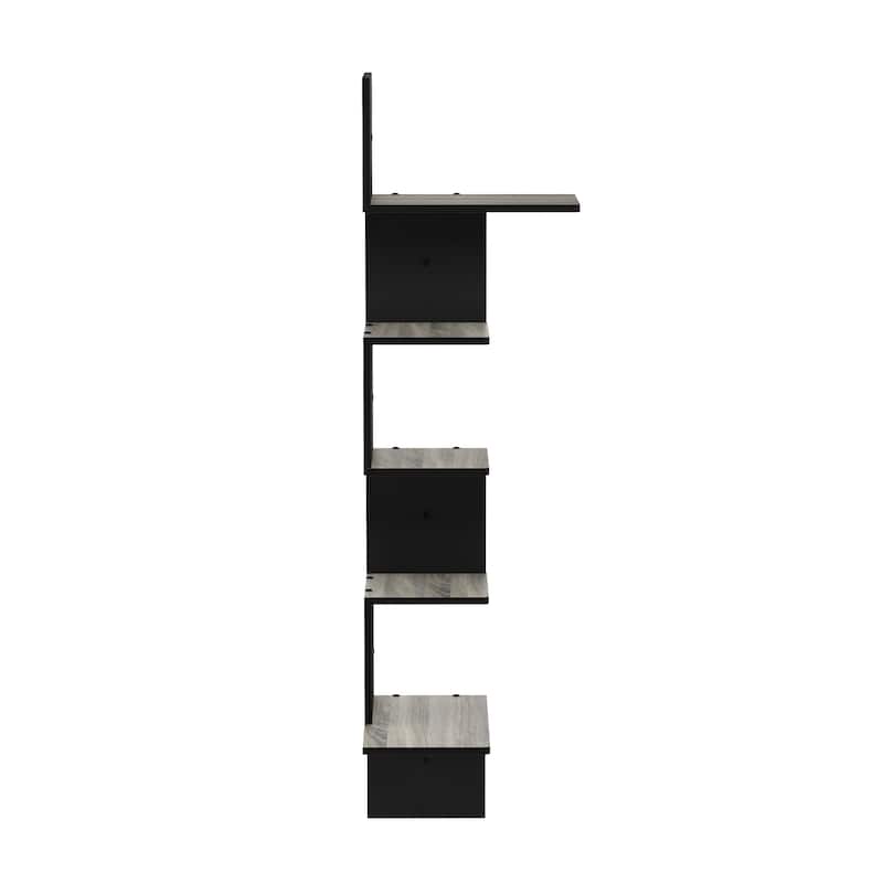 Porch & Den Munjoy Modern 5-tier Wall Floating Corner Shelf