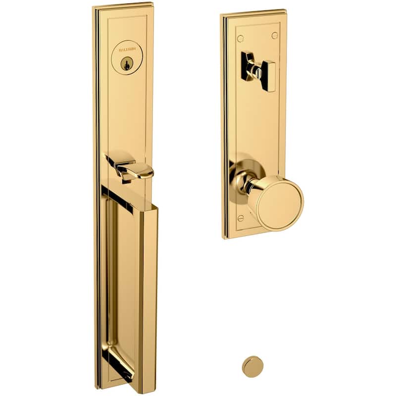 Baldwin Hollywood Hills Full Plate Single Cylinder Door Handleset with