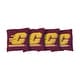 preview thumbnail 1 of 1, Central Michigan Chippewas Maroon Cornhole Bags All-Weather Resin Filled