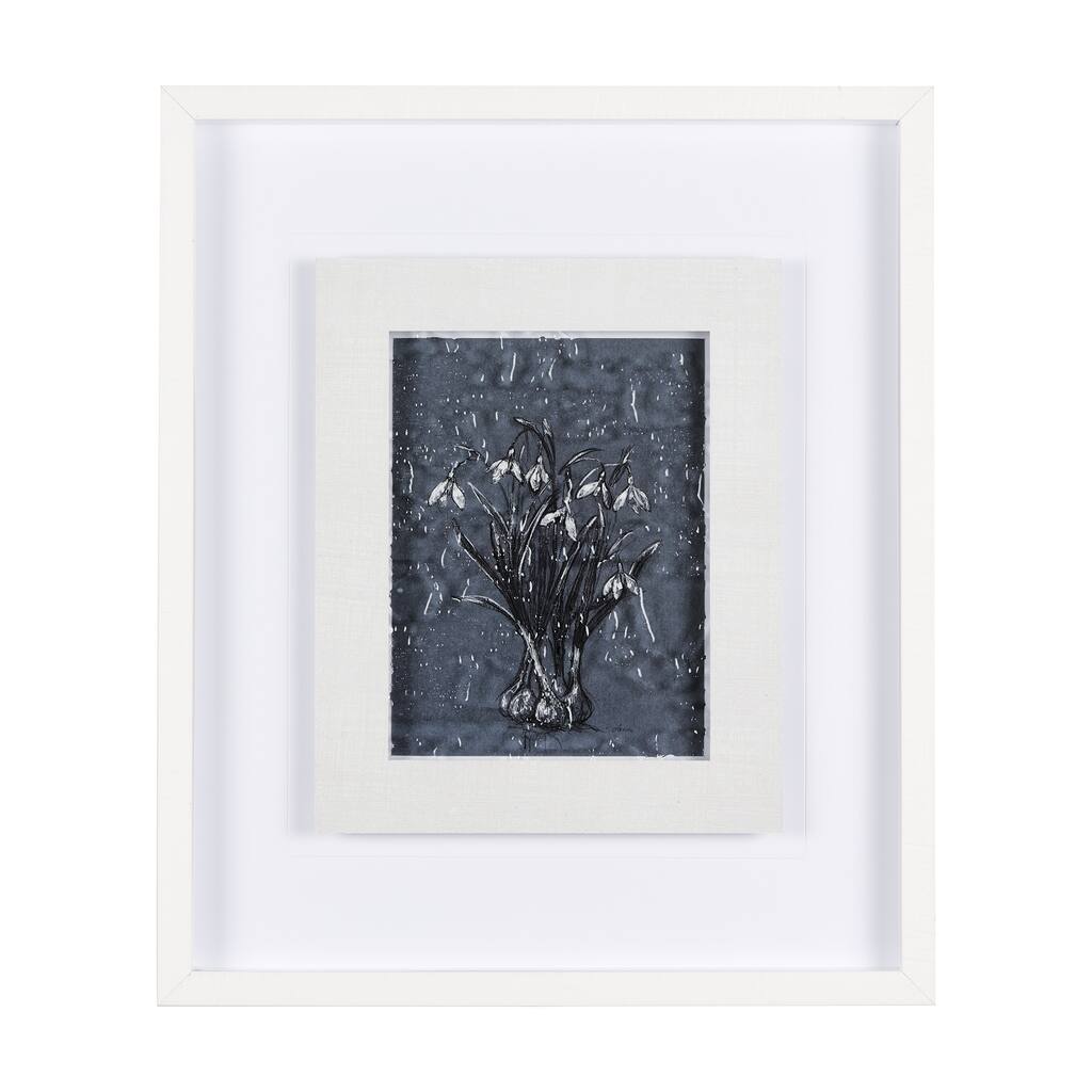 Botanical Sketches VI (Blue) Framed Art Print