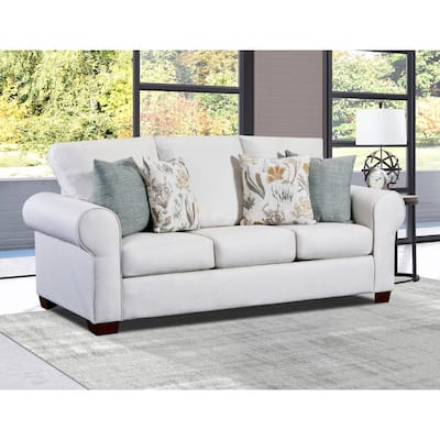 American Furniture Classics Model 8605-41 Beaujardin Sofa with Four Throw Pillows