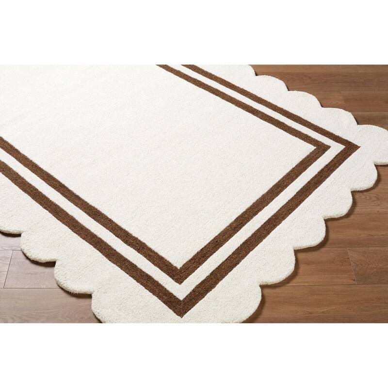 Livabliss Scalloped Modern & Contemporary Area Rug