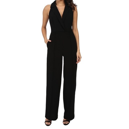 black collared jumpsuit