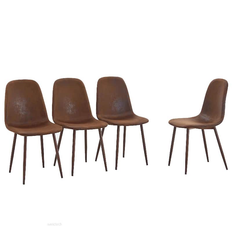 4PCS Metal Fabric Dining Chair