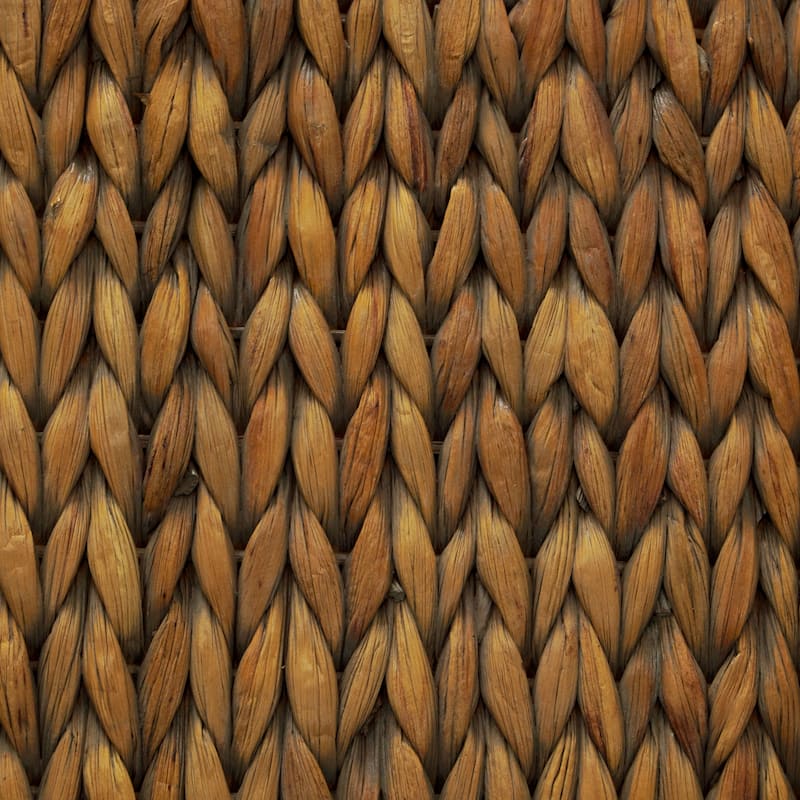 M4H Sultan Solid Entryway Bench Water Hyacinth & Acacia Solid Wood