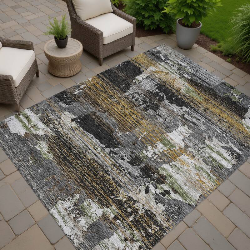 Machine Washable Indoor/ Outdoor Chic Veta Chantille Rug