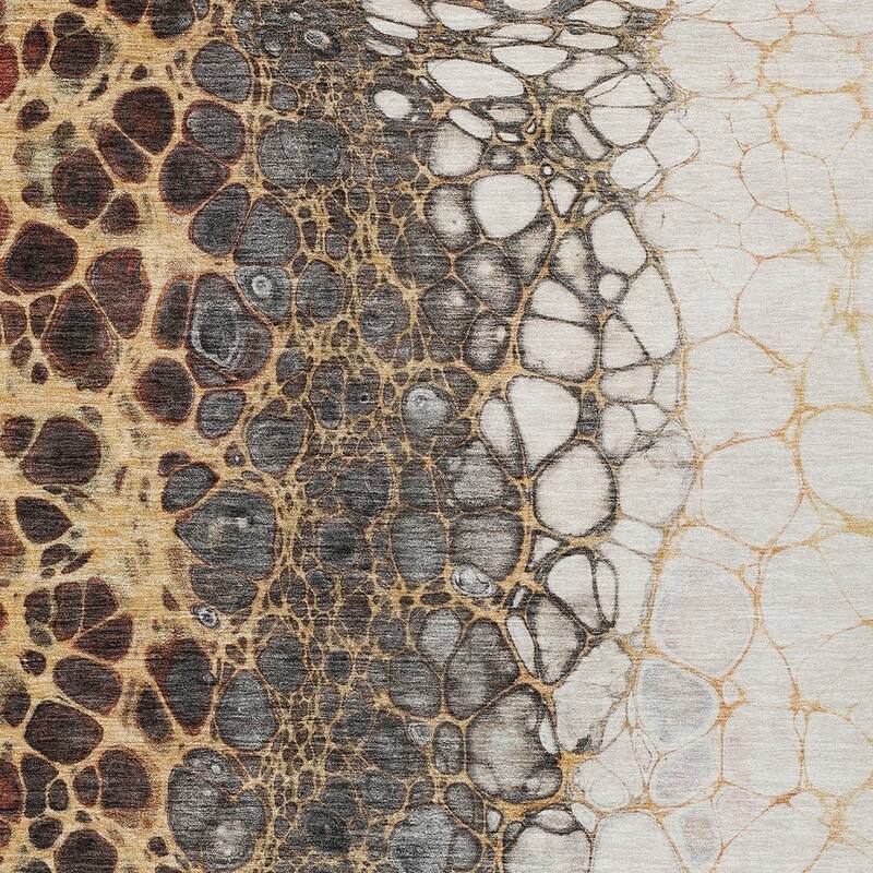 HomeRoots Abstract Transitional Rectangle Outdoor Rug