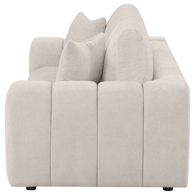 Burnett Chenille Upholstered Wide Arm Sofa