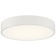 preview thumbnail 6 of 8, Access Lighting 49960LEDD/ACR Como 14" Wide LED Flush Mount Drum White