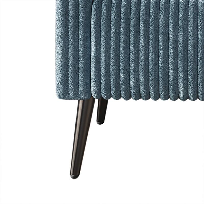 CraftPorch Corduroy Modern and Glamorous Velvet Upholstered Arm Chair