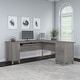 preview thumbnail 62 of 66, Bush Furniture Somerset 72W L Shaped Desk in Ash Gray Platinum Gray