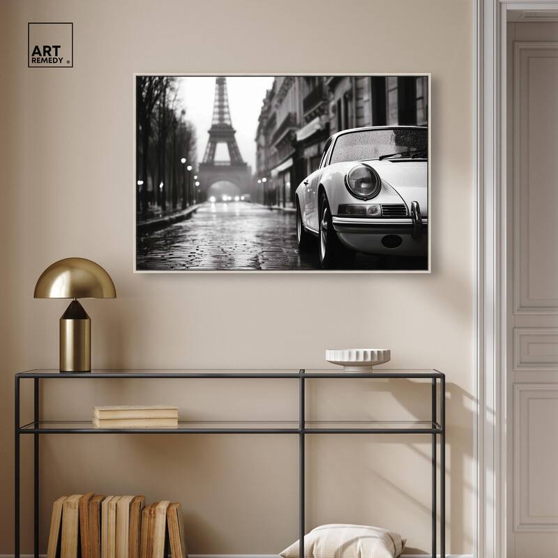 Rainy Day Paris Canvas by Art Remedy