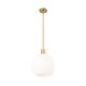 preview thumbnail 5 of 3, Margo 1 Light 13.75 inch Olde Brass Pendant Light