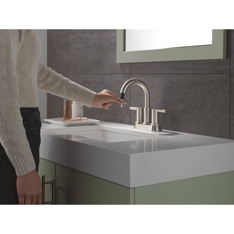 Delta 25749LF-PD Nicoli 1.2 GPM Centerset Bathroom Faucet with Pull