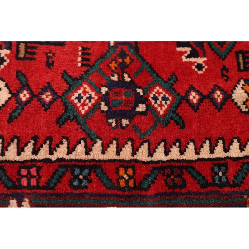 ECARPETGALLERY Hand-knotted Andelz Red Wool Rug - 4'7 x 8'2
