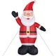 preview thumbnail 16 of 14, Fraser Hill Farm 12-Ft. Tall Traditional Santa, Blow Up Inflatable