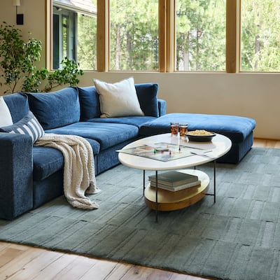Emily Henderson x Rugs USA Starke Checked Wool Area Rug