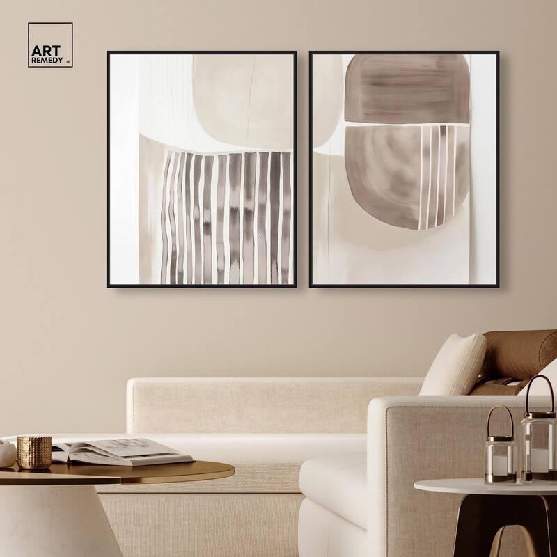 Elements of Quiet Canvas Set of 2 by Art Remedy