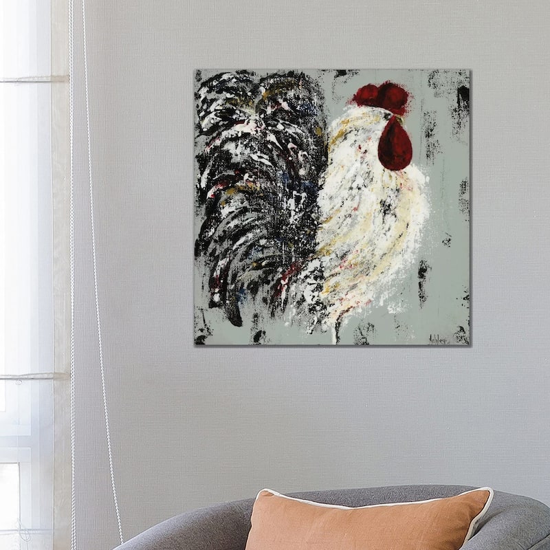iCanvas "Rooster" by Ashley Bradley Canvas Print - 26x26x1.5