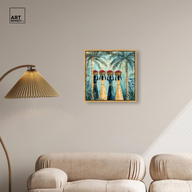 Walk Under Palms Canvas by Art Remedy