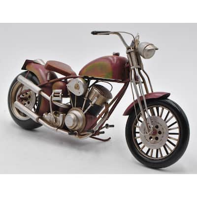 Jayland Usa 1/8 Scale Metal Chopper Motorcycle Rose Color Very Rare
