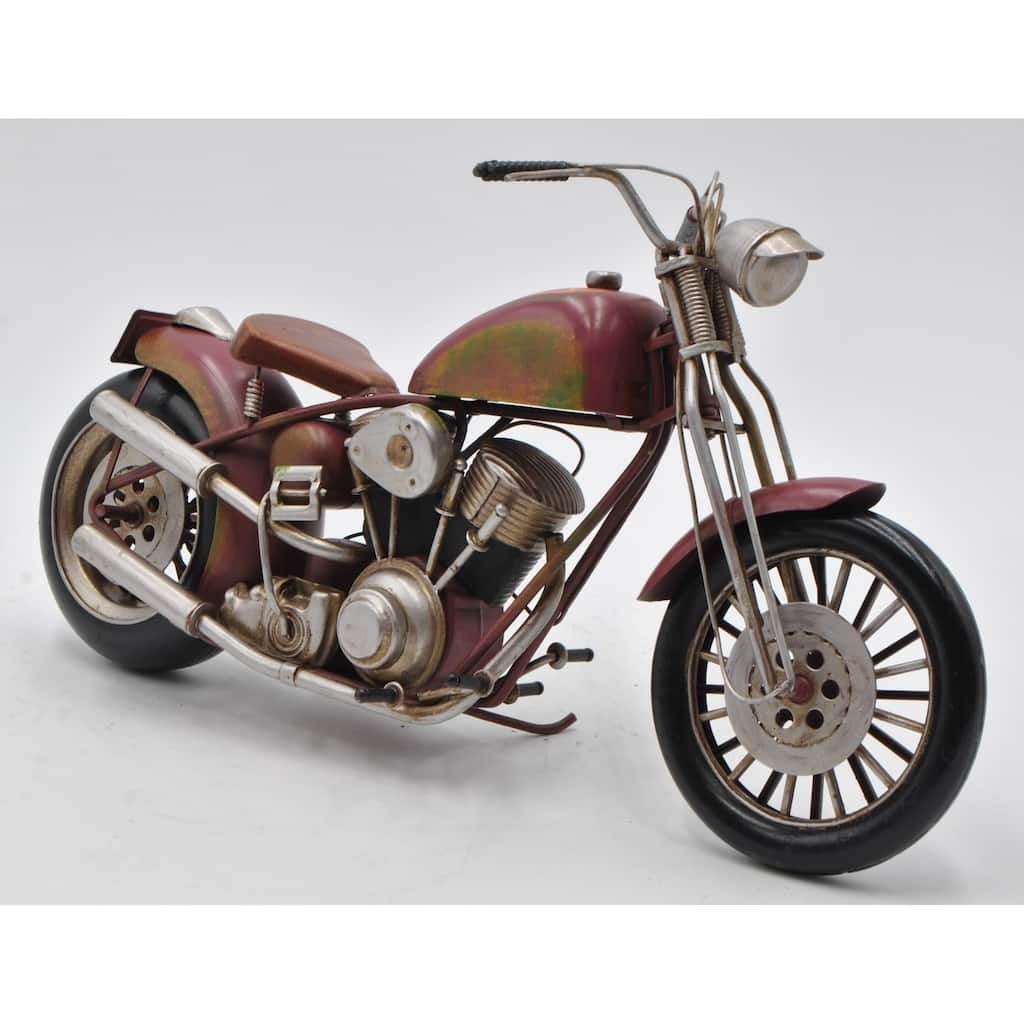 Jayland Usa 1/8 Scale Metal Chopper Motorcycle Rose Color Very Rare