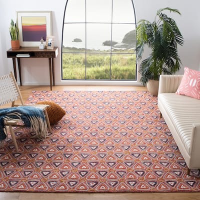SAFAVIEH Handmade Trace Angelic Geometric Wool Rug
